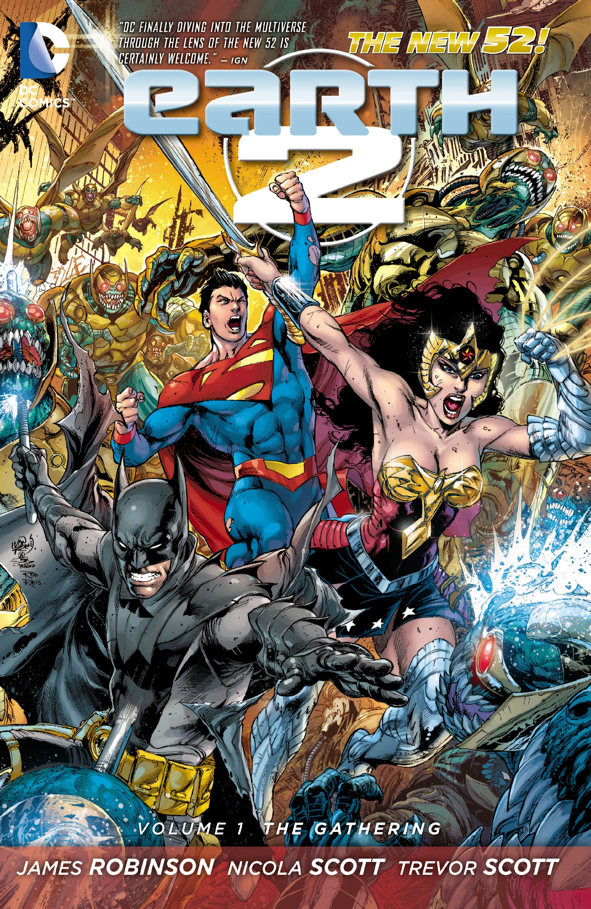 Earth 2 Vol. 1: The Gathering (DC, 2013) cover